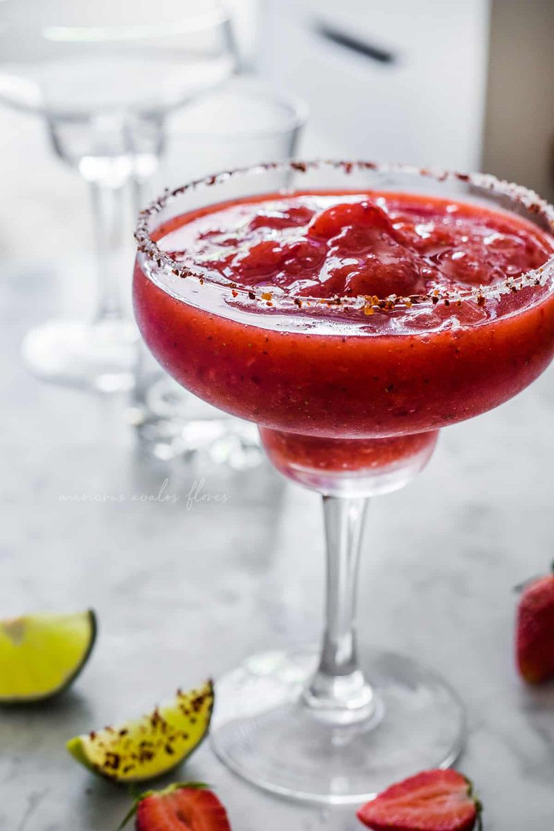 Strawberry Frozen Margarita - Maricruz Avalos Kitchen Blog