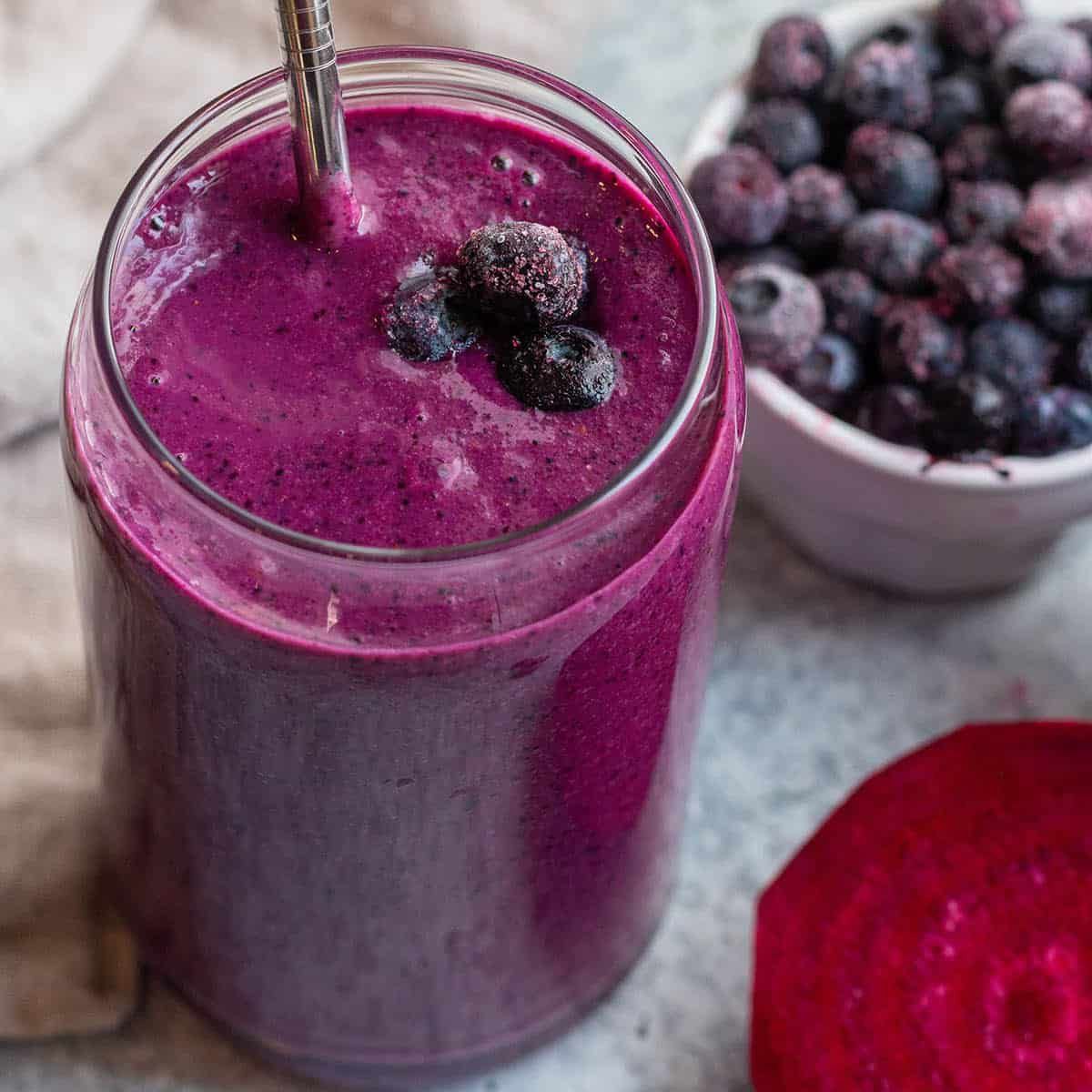 Beet and Blueberry Smoothie