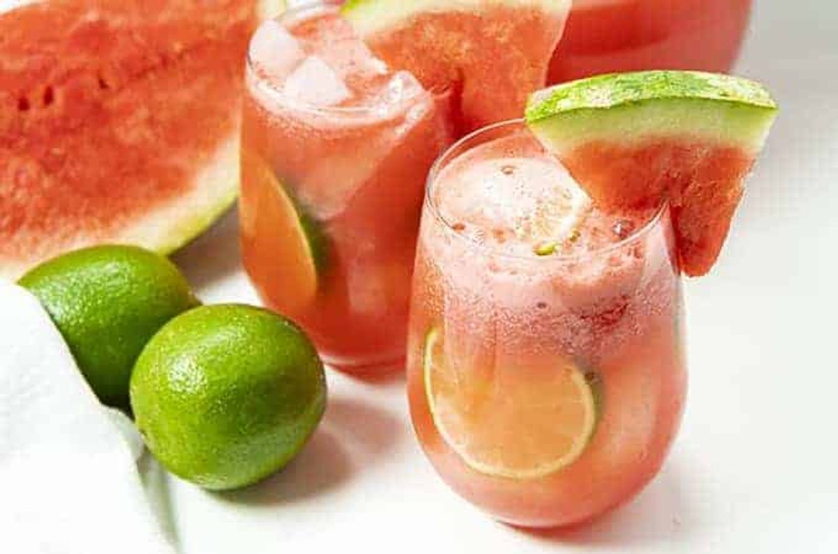 Easy Summer Watermelon Sangria - The Salty Marshmallow