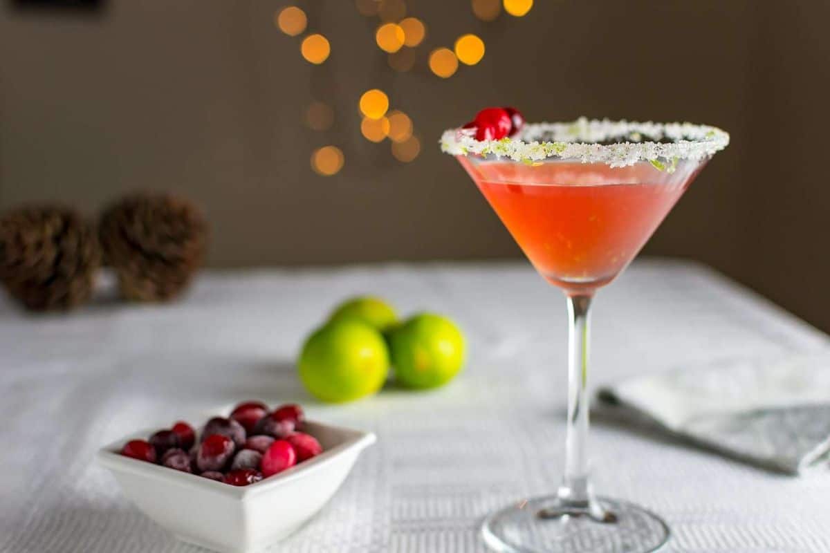 Christmas Sidecar | A Festive Cranberry and Brandy Cocktail