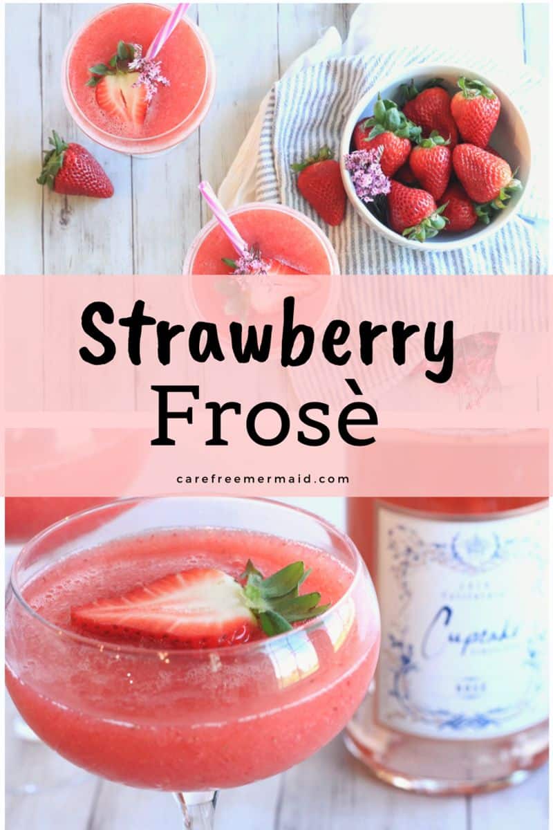 Strawberry Frosé - Carefree Mermaid