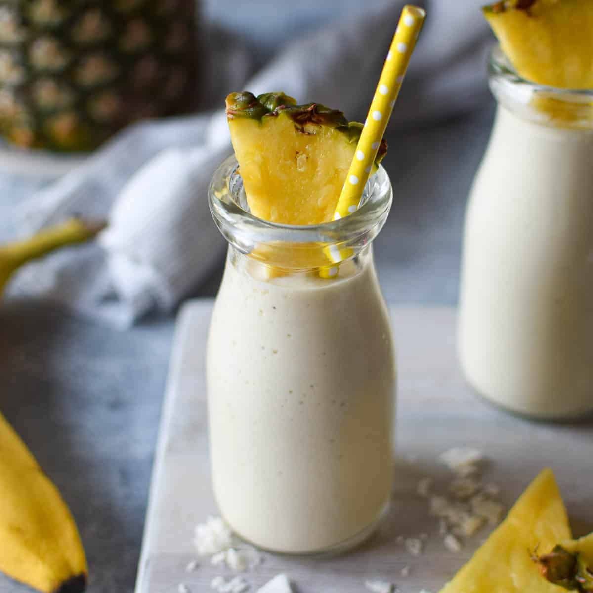 Healthy Banana Pineapple Smoothie - Brunch & Batter