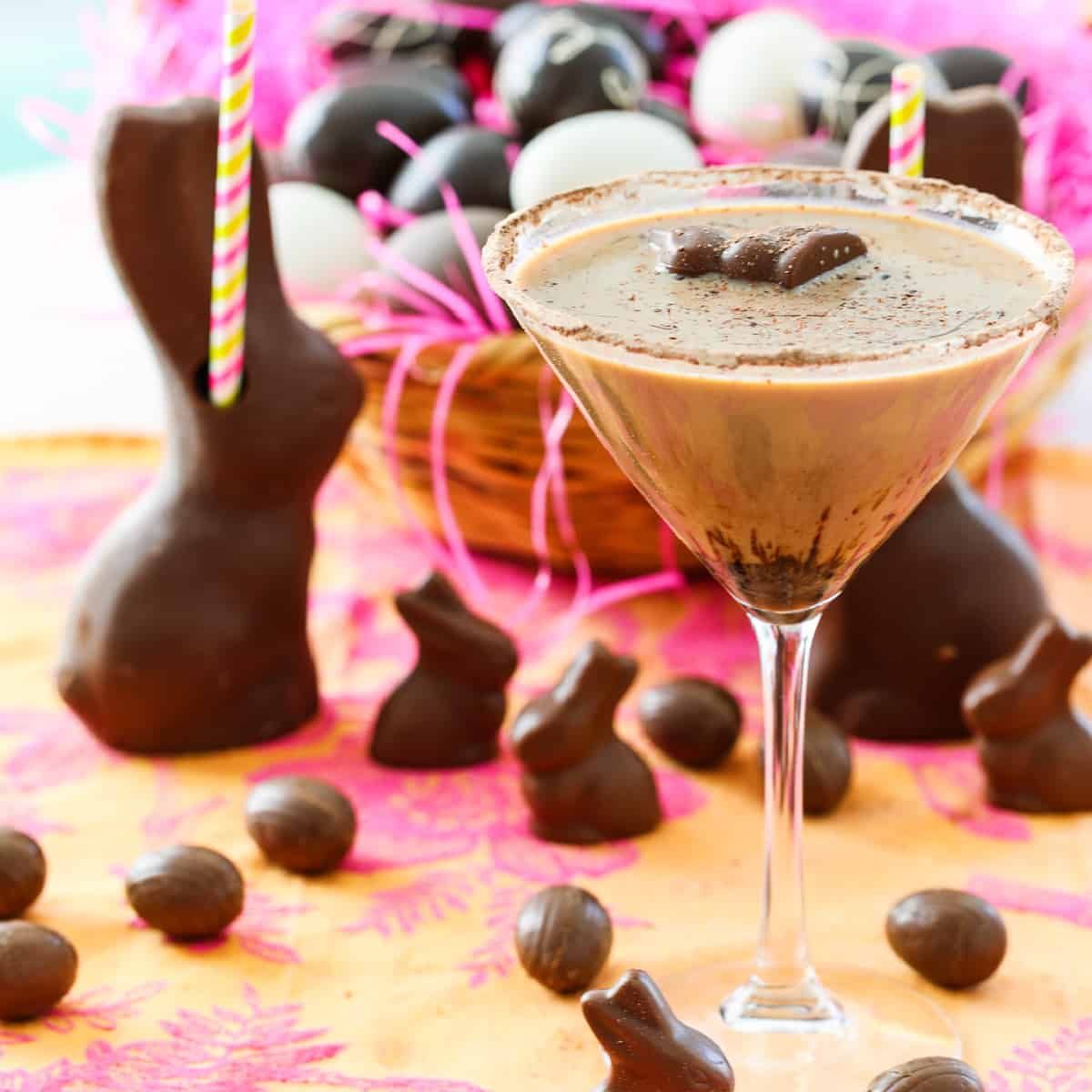 Chocolate Easter Bunny Martinis