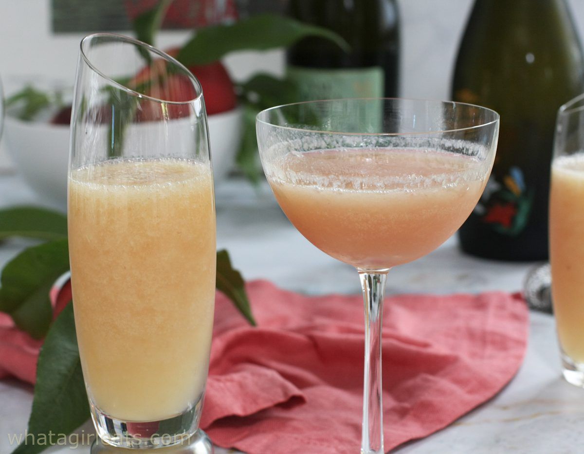 Peach Bellini {Harry's Bar Recipe}