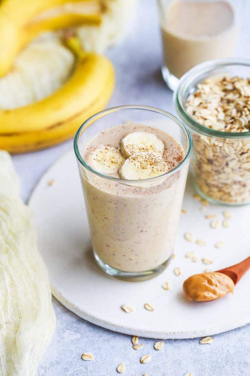 Healthy Banana Oatmeal Smoothie - Little Sunny Kitchen