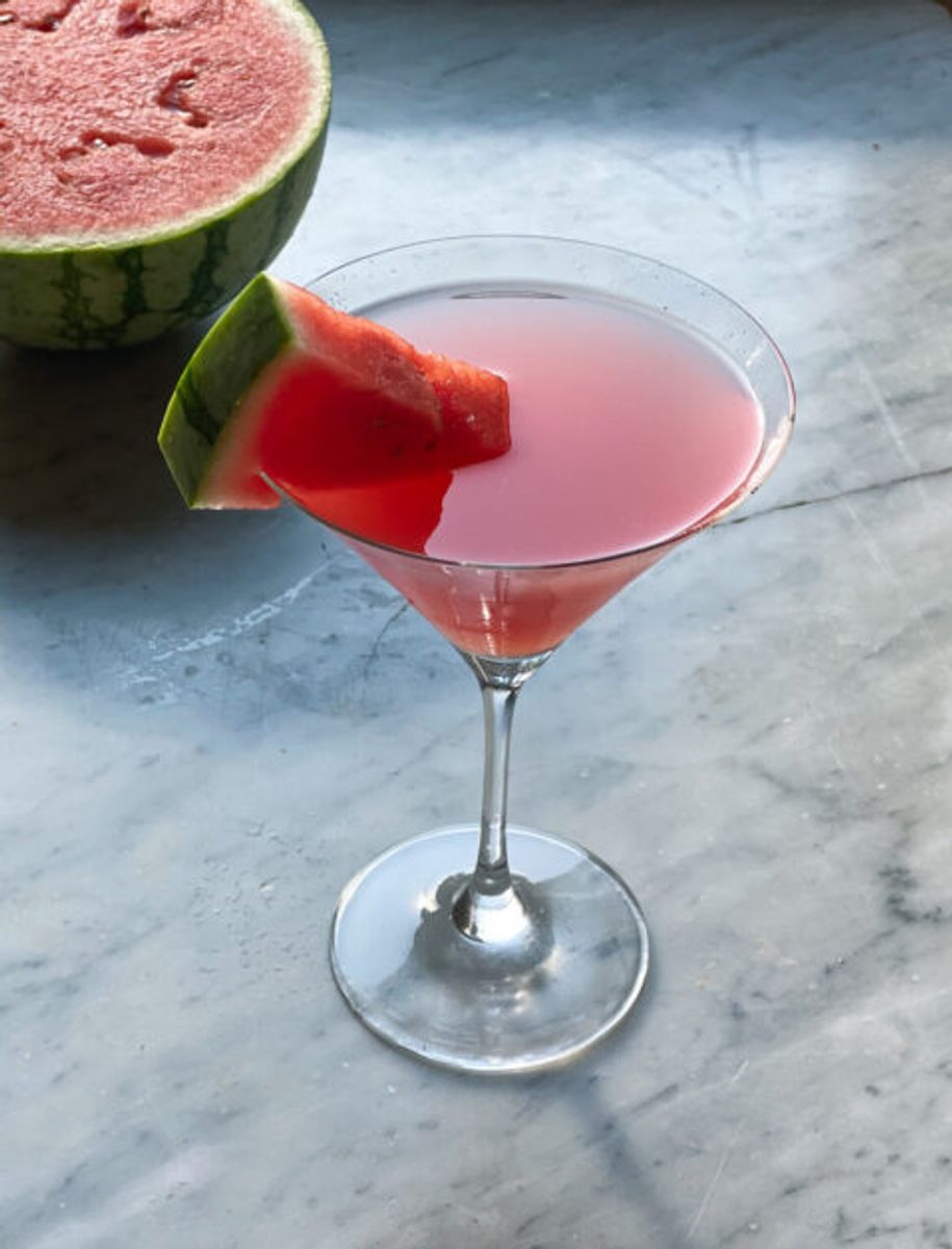 Watermelon Martini (or Mocktail!)