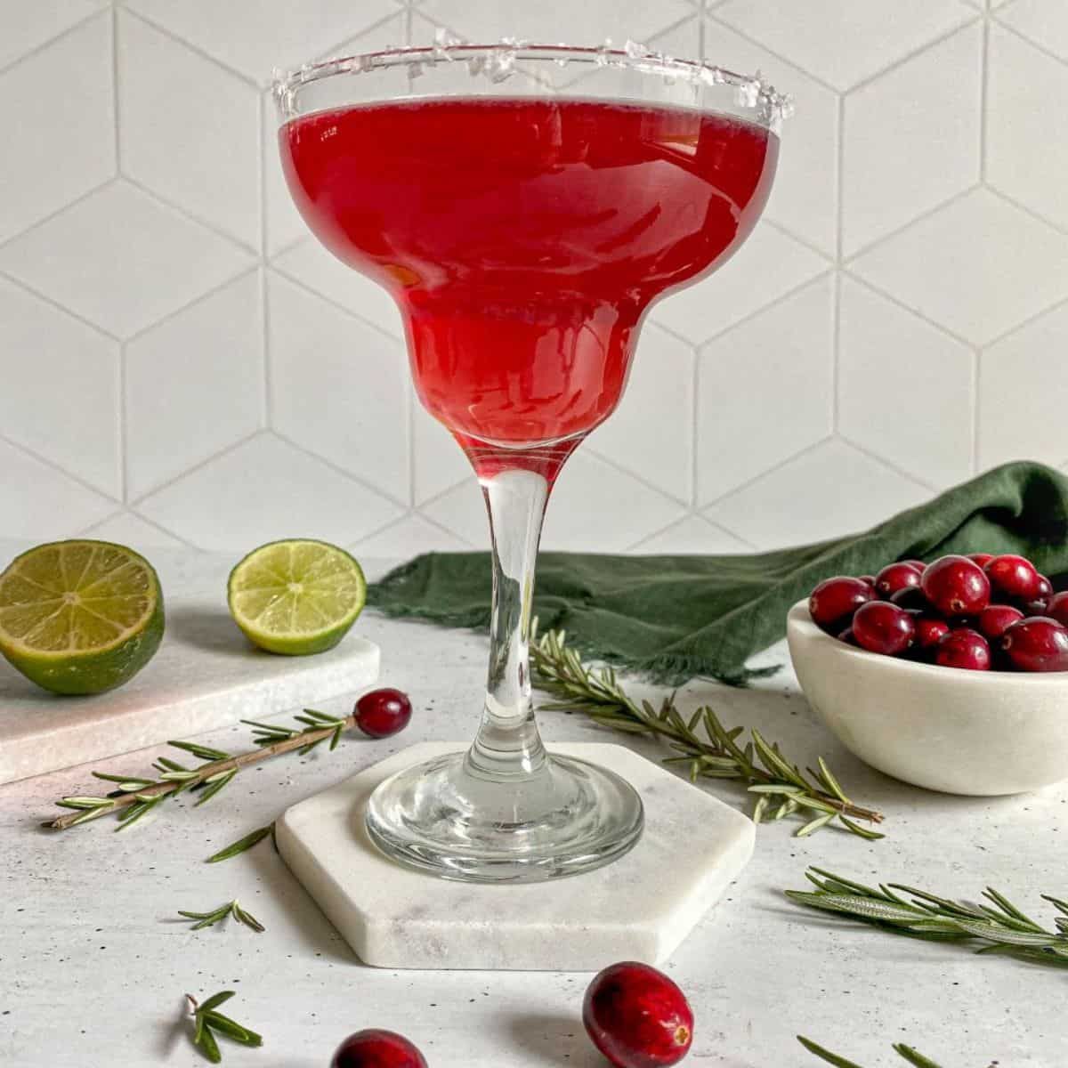 Cranberry Margarita - Happy Honey Kitchen