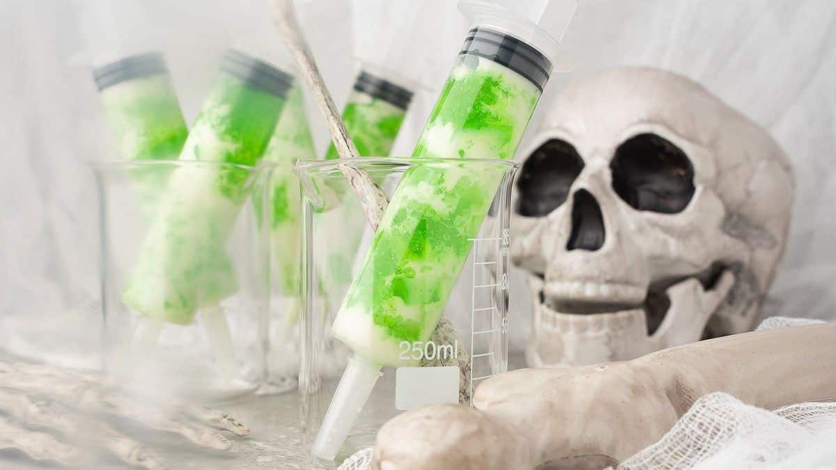 Ectoplasm Syringe Vodka Jello Shots