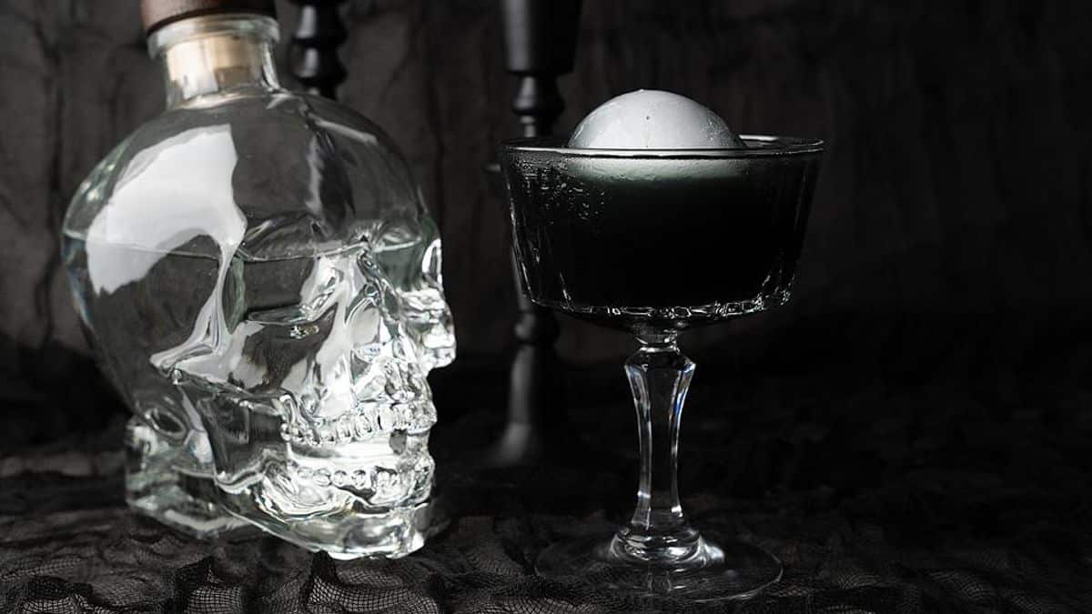 Lunar Elixir - Black Halloween Cosmopolitan Cocktail
