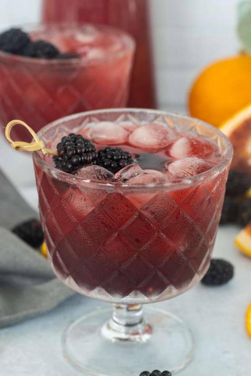 Blackberry Moonshine Sour - Inspired by the Epcot Cocktail