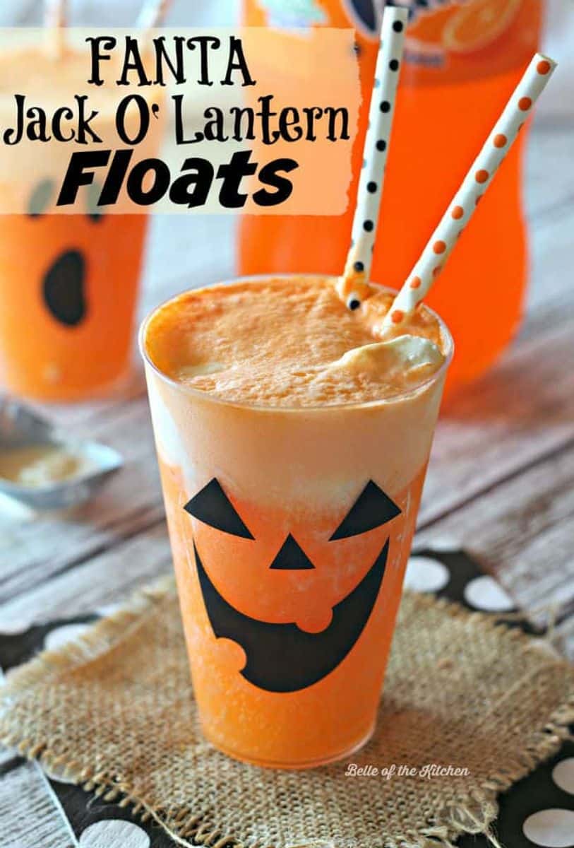 Fanta Jack O'Lantern Floats