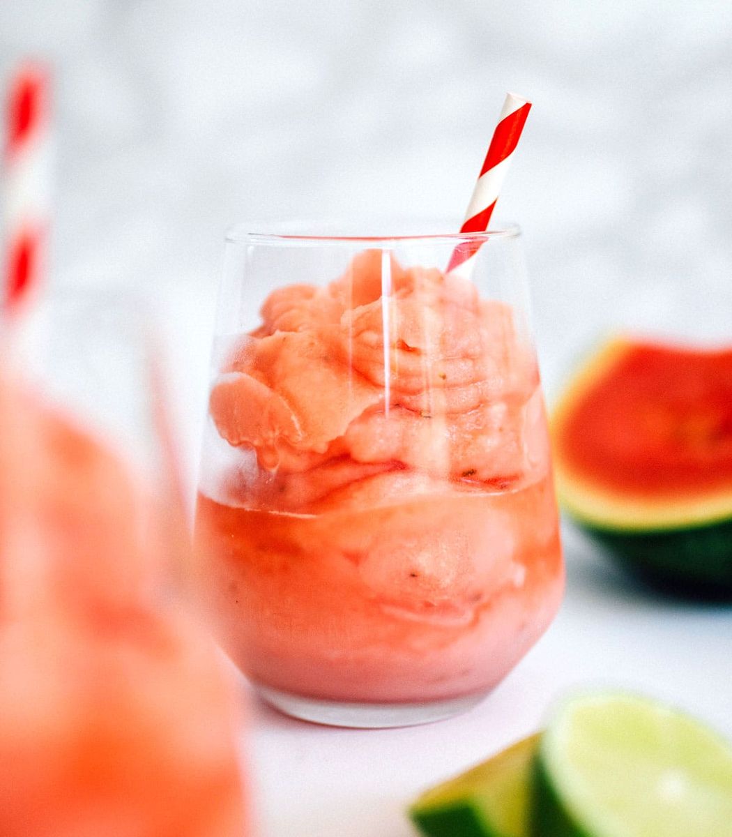 Frozen Watermelon Daiquiri (4 ingredients, 5 minutes)