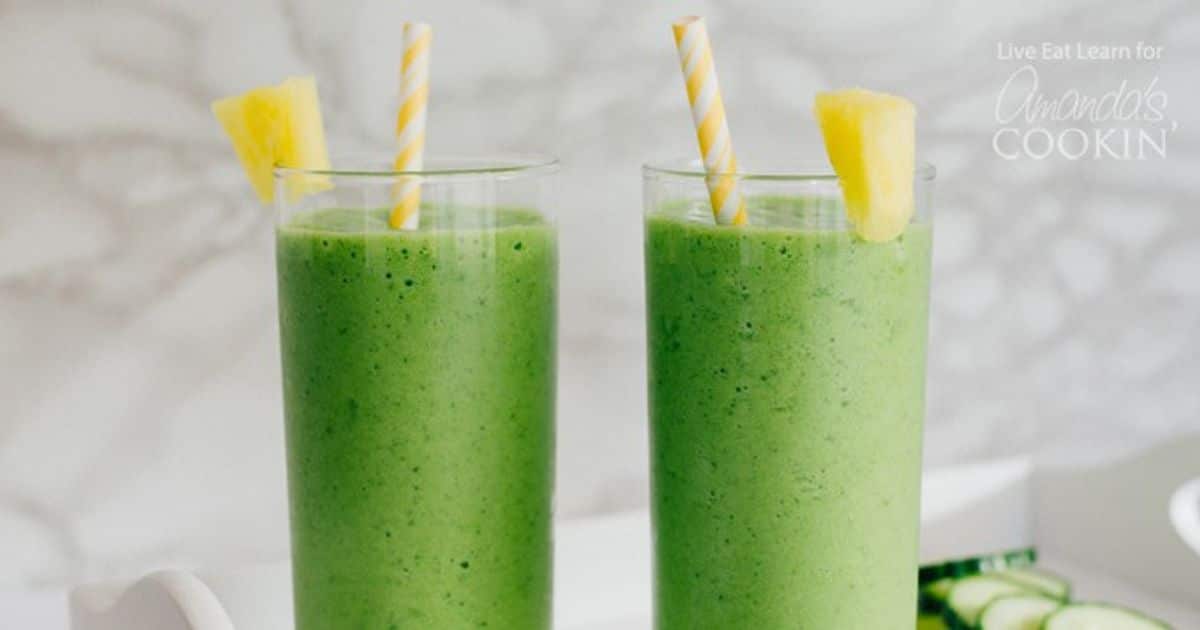 Cucumber Tropical Smoothie: a tasty green smoothie recipe