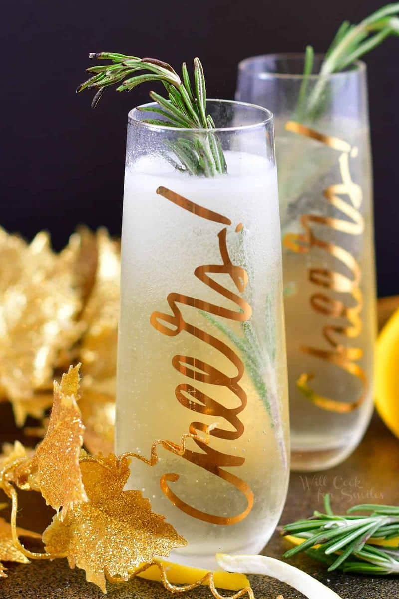 St. Germain Champagne Cocktail - Easy New Year's Eve Cocktail