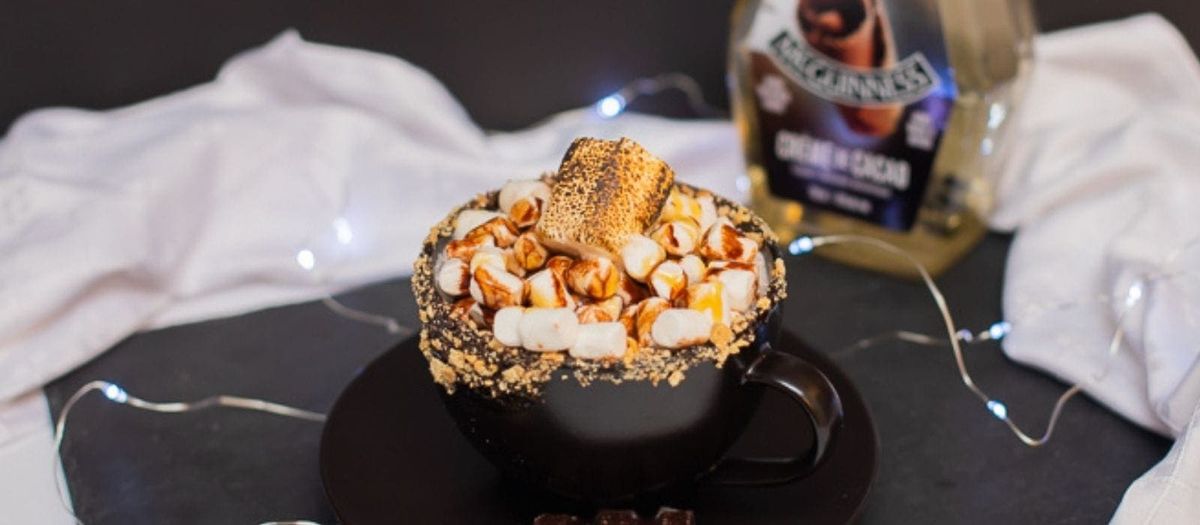 Boozy S'Mores Hot Chocolate