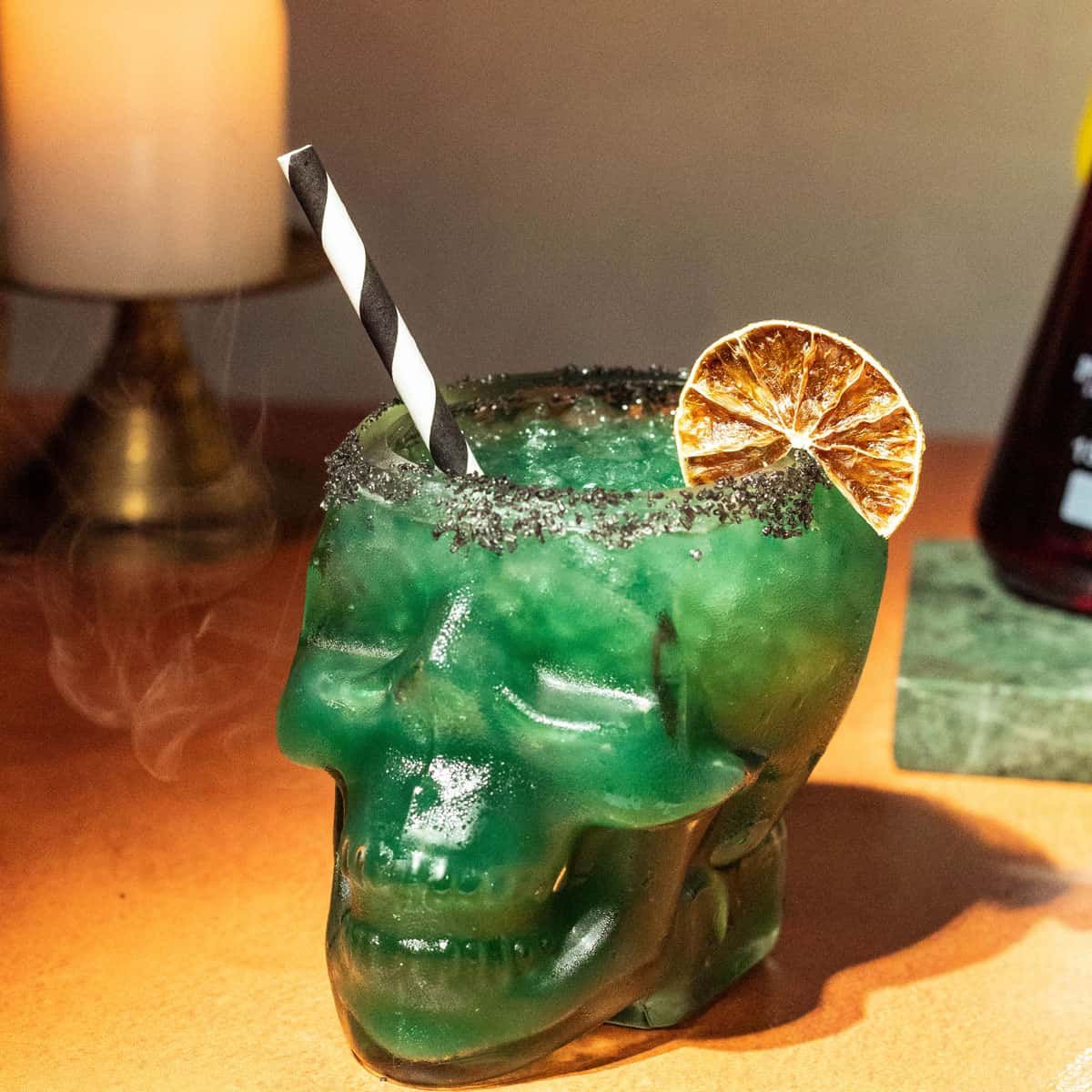 Spooky Beetlejuice Margarita Cocktail