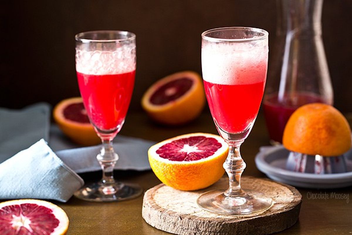 Blood Orange Mimosas