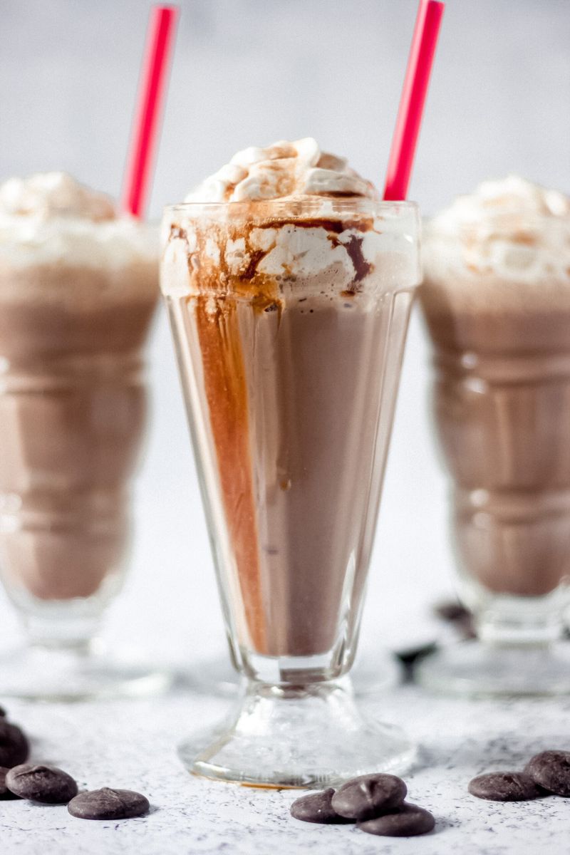 Boozy frozen hot chocolate