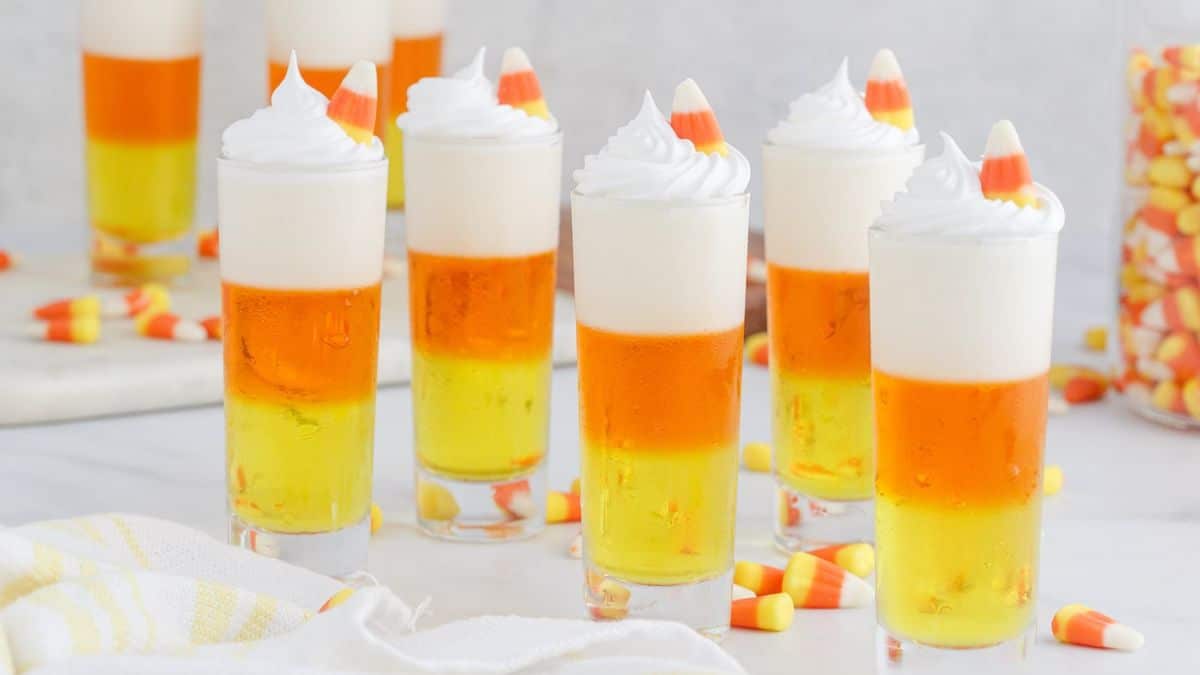 Candy Corn Jello Shots