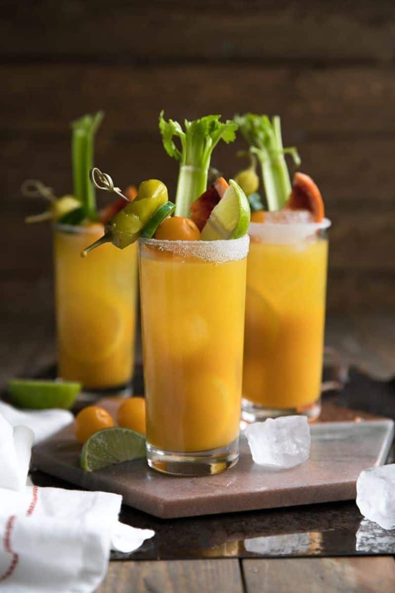 Golden Beet and Tomato Bloody Mary