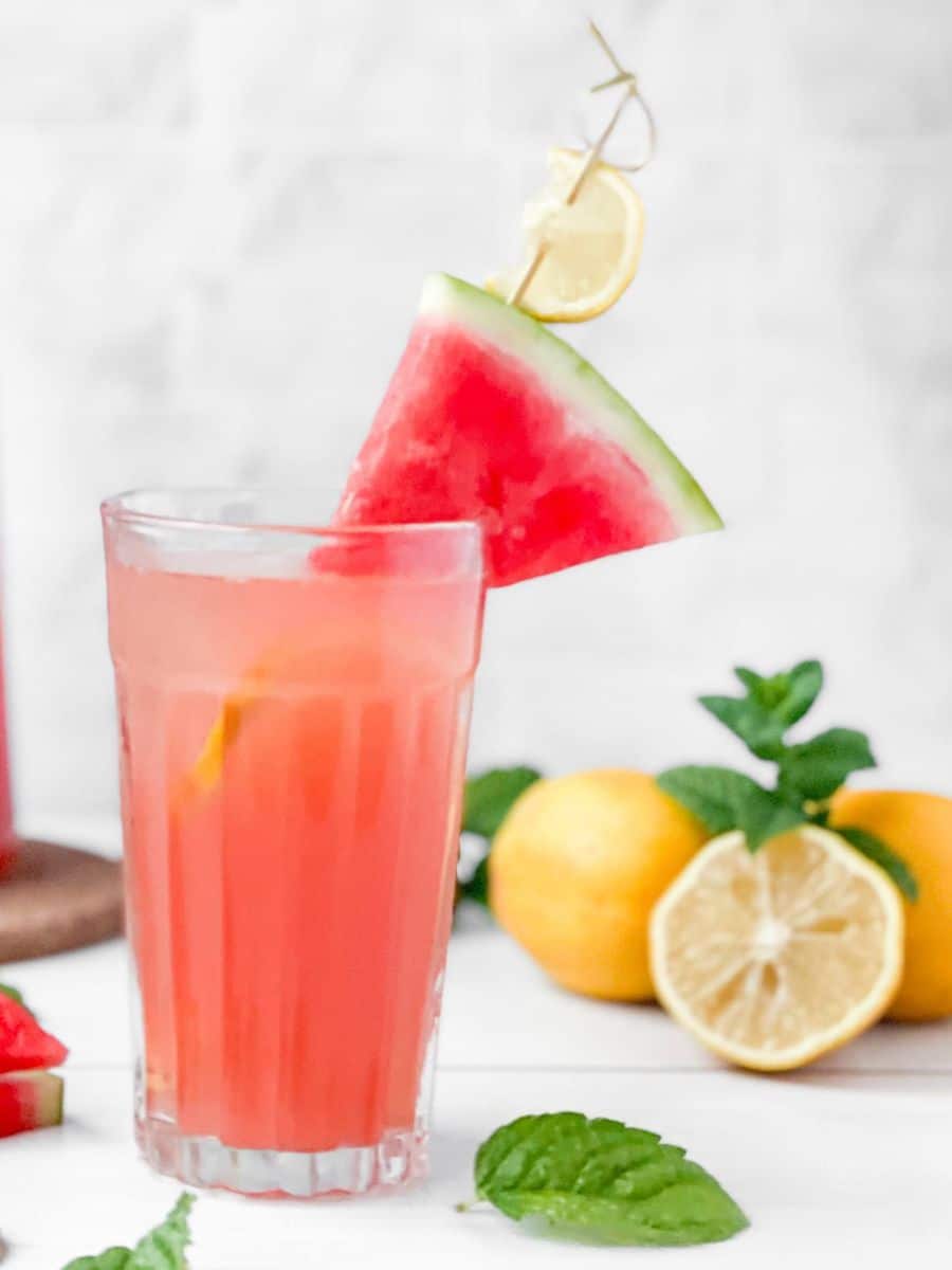 Homemade Watermelon Lemonade -Vegan, GF/DF, Top 8 Free