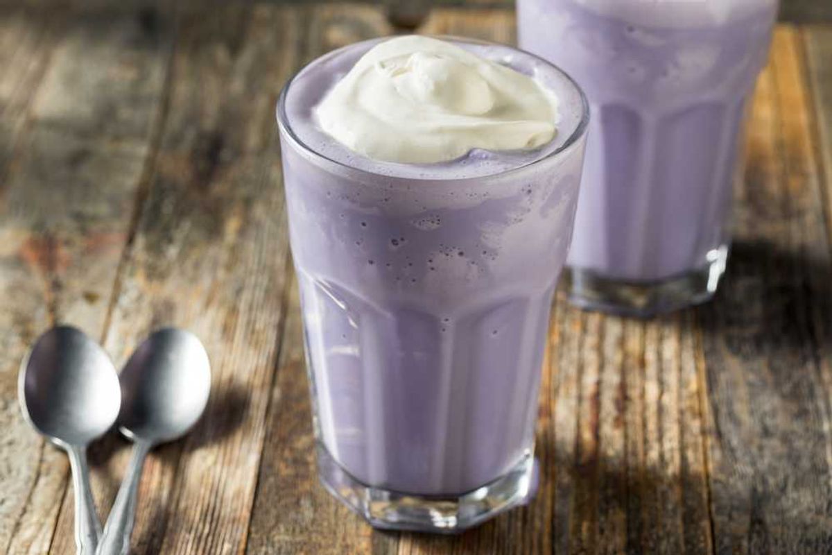 Taro Smoothie - Corrie Cooks