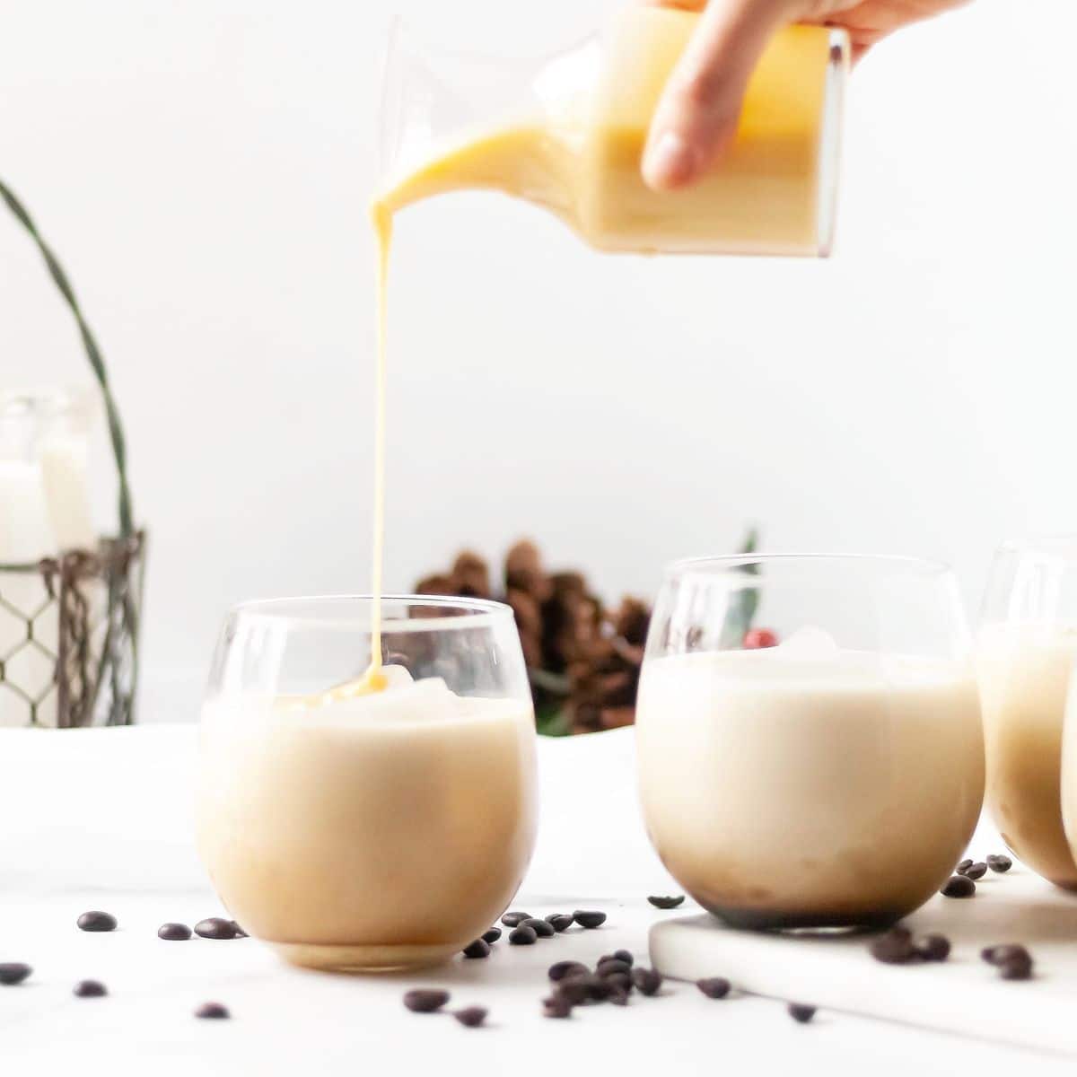 Caramelized white chocolate white russian