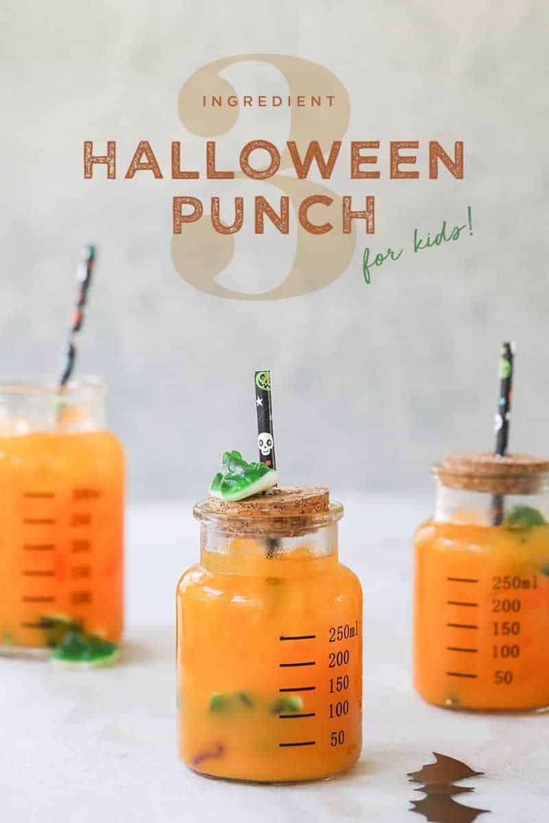 Three Ingredient Halloween Punch for Kids!