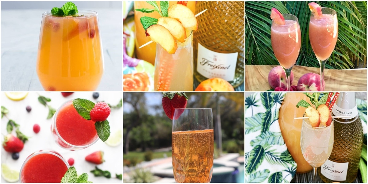 photo collage of bellinis