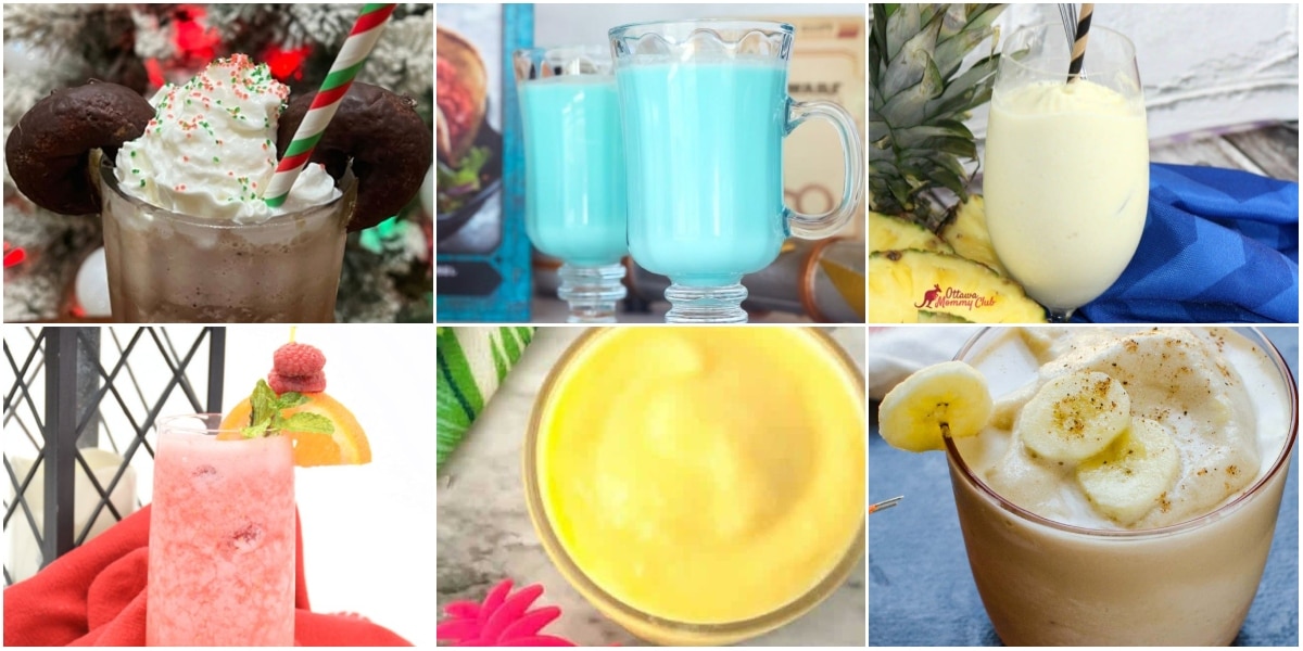 photo collage of disney drink ideas